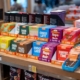 Items on display at Napa Farms Market in Terminal 1 at San Francisco International Airport on Dec. 10, 2025. (Beth LaBerge/KQED)