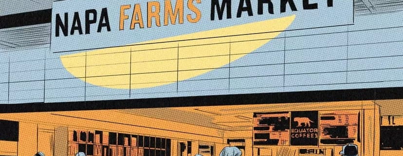 Napa Farms Market llustration by Sic Monkie
