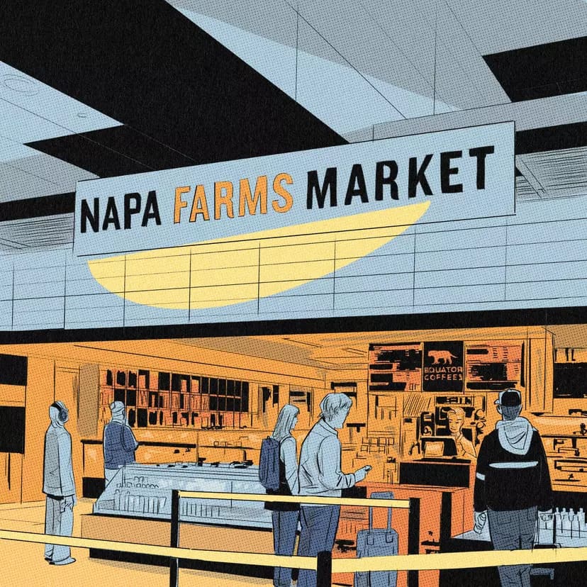 Napa Farms Market llustration by Sic Monkie